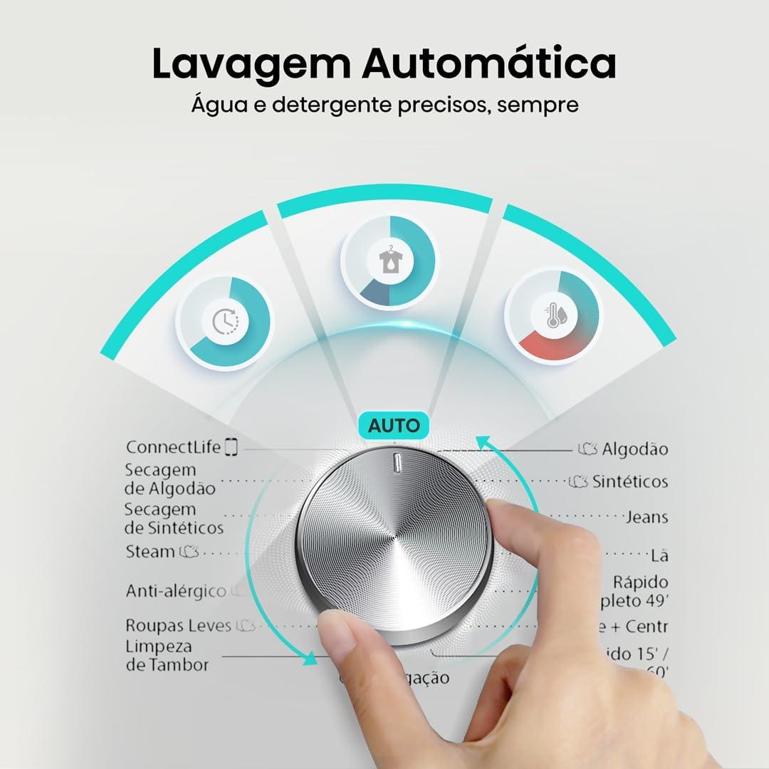 Meu teste com a Hisense Lava e Seca 11kg Wi-Fi